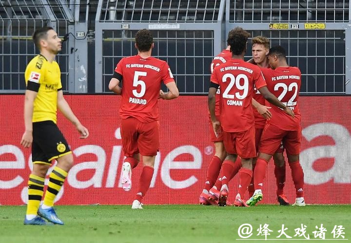 德甲-基米希神仙球吊射破门 拜仁1-0多特领先7分